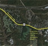 map of Pocahontas Trail Corridor Study area